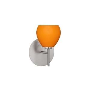   120V   1SW Tay Tay   Satin Nickel Metal Finish   Apricot Matte Glass