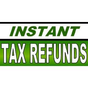  3x6 Vinyl Banner   Instant Tax Refund Green Gradient 