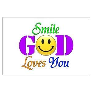  Large Poster Smile God Loves You 
