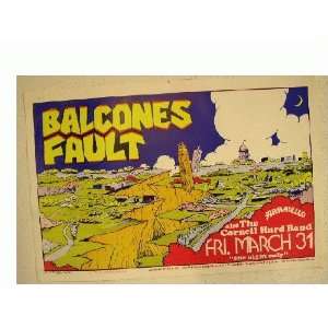  Balcones Fault Concert Poster Handbill Armadillo 