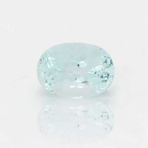    Blue Aquamarine Facet Oval 3.67 ct Natural Gemstone Jewelry
