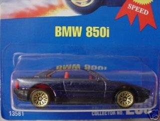 Mattel Hot Wheels 1991 164 Scale Black Flake BMW 850I Die Cast Car 