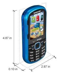 Wireless Samsung Intensity II SCH U460 Phone, Metallic Blue 