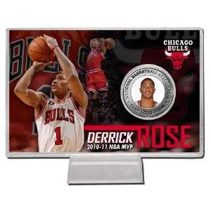   Derrick Rose 2010 2011 NBA MVP Silver Coin Card