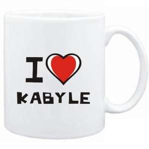  Mug White I love Kabyle  Languages