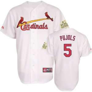 Albert Pujols Jersey St. Louis Cardinals #5 Big & Tall Home White 
