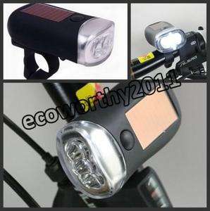 Dynamo and Solar Powered LED Bicycle/Bike Light + Standalone Torch 