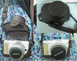 Olympus Pen EPL1 EPL 1 EP1 EP2 Camera Leather Case Bag  