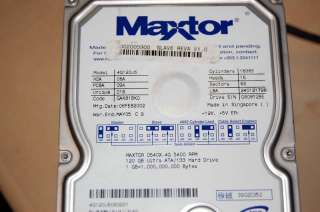 MAXTOR 120GB IDE 4G120J6 CODEGAK81BK0 N, M, B, B  