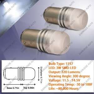 Ultimate Power LED Bulbs (360 degree view / Top 3W Lens)   Pair (1157 