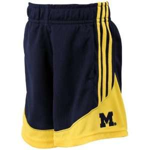   Wolverines Youth Navy Blue Pre Game Mesh Basketball Shorts (Small