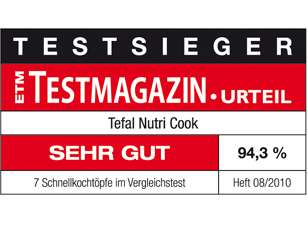 TEFAL NutriCook Schnellkochtopf 8l Grün/Weiß 42214 299€  