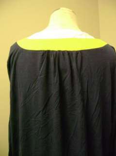 Mark Zunino 3/4 Sleeve Color Block Y neckline Tunic M  