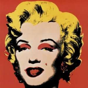  Andy Warhol 39.375W by 39.375H  eMarilyn, 1967 (on Red 