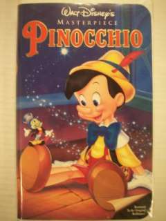 Walt Disney Pinocchio Childrens VHS Tape 012257239034  
