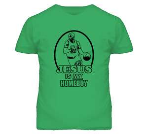 Ray Allen Jesus Homeboy Boston Basketball Green T Shirt  