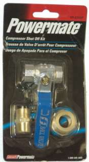 Coleman Powermate Compressor Shut Off Kit 3/4 or 3/8  