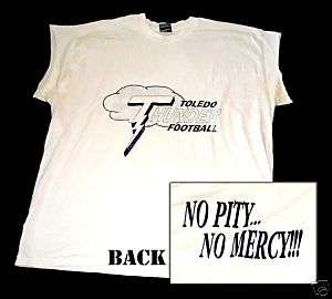 TOLEDO THUNDER T shirt MCFL minor league football Ohio  