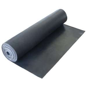   Inserted Rubber Sheet   3/16 Thick   3ft Width x 18ft Length   Black