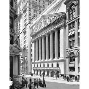  New York Stock Exchange Wall St. 8 1/2 X 11 Photograph 