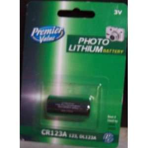  Premier Value   Photo Lithium Battery 3V   CR123A