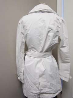 Luxe Rachel Zoe Water Resistant Trench Coat with Hood IVORY NWOT $150 