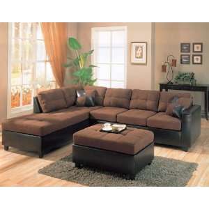  Althea Left L Shaped Sectional Sofa in Chocolate