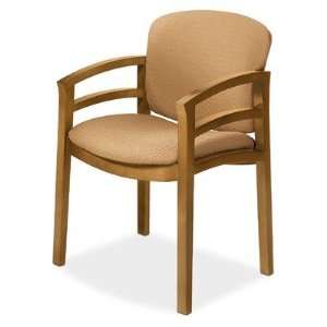  2110 Series Wood Double Rail Arm Guest Chair Finish 