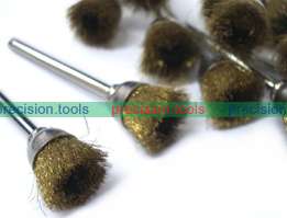 20 pcs of Brass Wire Cup Brushes Polishing Tool For Dremel 0382  