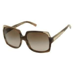  Burberry Sunglasses 4084 / Frame Striped Horn Lens Brown 