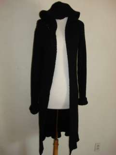 GAP, LONG SWEATER HOODIE JACKET, BLACK, SIZE S, THERE ARE NO BUTTON 