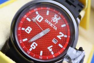 Mens Invicta 0563 Russian Diver Sea Spider Limited Edition Red GMT 