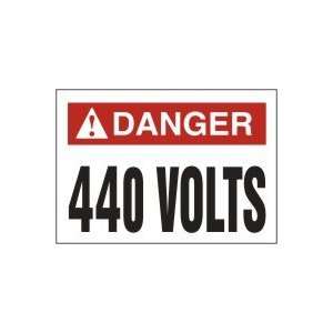  DANGER Labels 440 VOLTS Adhesive Vinyl   5 pack 2 1/2 x 3 