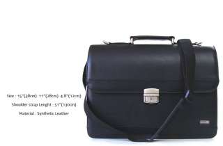 A0917*New Leather Briefcase/Shoulder Messenger Bag/BookBag/Key Lock 