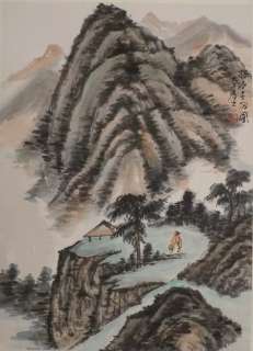 Excellent Chinese Mounted Painting of Landscape By Zhang DaQian  