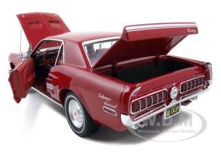 1968 FORD MUSTANG GT CALIFORNIA SPECIAL RED 1/18  