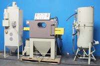 MTI CONVEYED BLAST CABINET SYSTEM + DUST COLLECTOR  