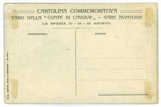 Pioneer Aviation Italy Riunione Aviatoria  La Spezia, 1911 card 