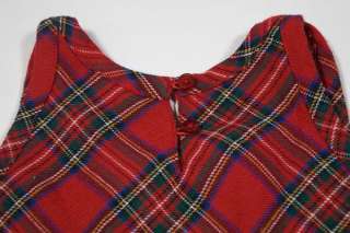 baby gap red plaid dress size 12 18 months