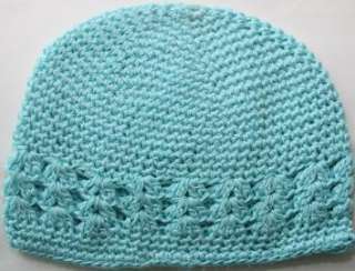 Crochet Kufi Hat Cap Beanie 6 12 MONTH NEW 10Pcs  