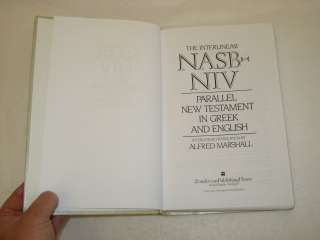The Interlinear NASB NIV Parallel New Testament in Greek and English 