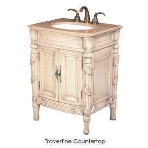  Stufurhome GM 2209 26 Creamy Off White Single Vanity