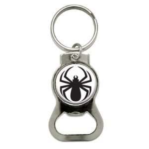  Spider Black   Spiderman   Bottle Cap Opener Keychain Ring 