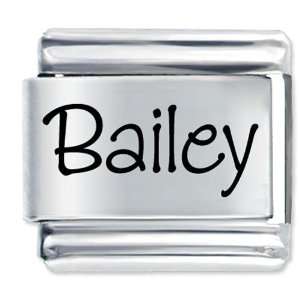  Name Bailey Italian Charm Pugster Jewelry