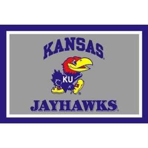  Logo Rugs Kansas Jayhawks 4x6 Area Rug