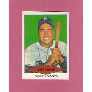 Duke Snider 1954 Red Heart Baseball Reprint Card (Brooklyn) (Los 