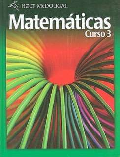   Holt McDougal Matematicas, Curso 3 by Jennie M 