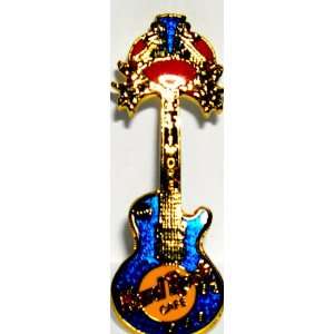 Hard Rock Cafe Pin # 724, 1997 Baltimore Blue Les Paul with Crab on 