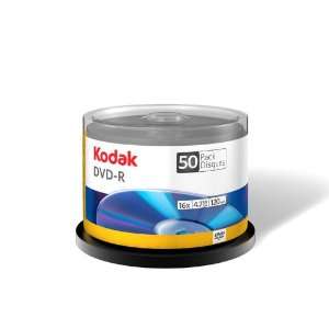  KODAK 50250 DVD MINUS R 4.7GB 50 PACK SPINDLE 16X 02505 (50250 