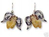 ZARAH Shy Angel Cloisonne Earrings  